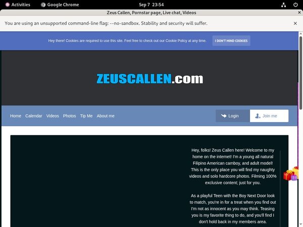 Account Zeus Callen Free