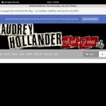 Accounts On Theaudreyhollander.com