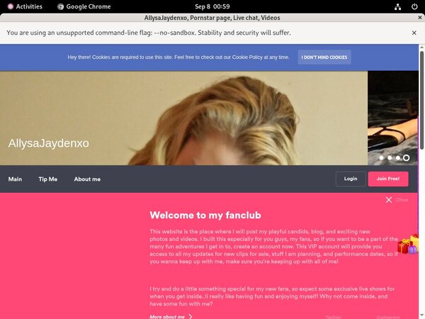 Allysajaydenxo Webcams