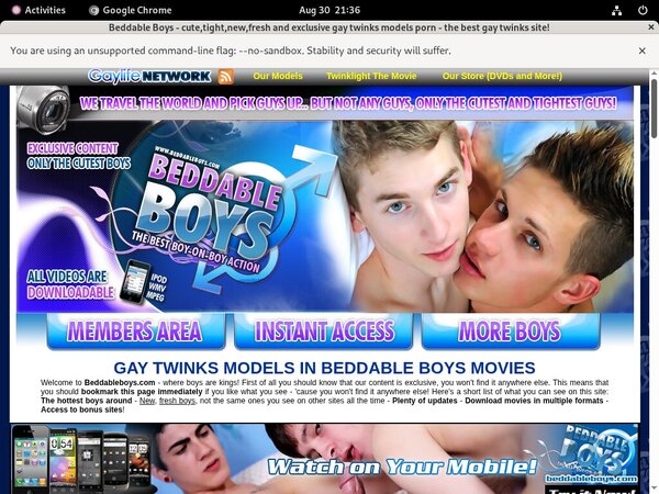 Beddableboys.com Free Online