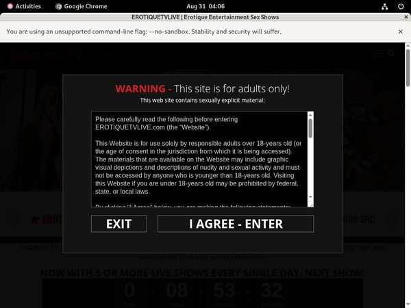 Erotiquetvlive.com Account Generator 2016