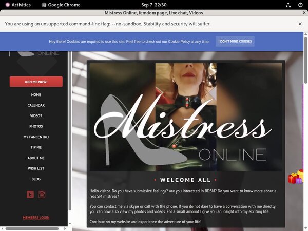 Offer Mistressonline