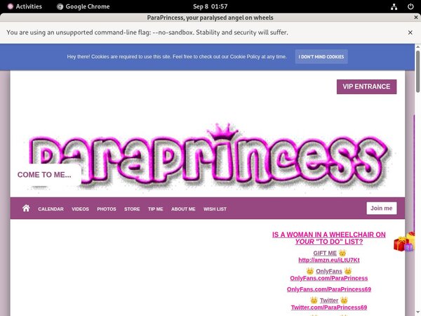ParaPrincess Password Free