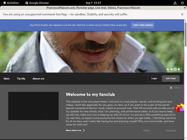 Password Free FrancescoMalcom.com