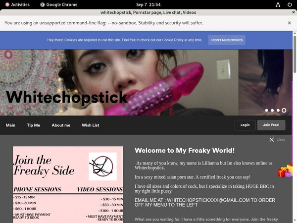 Sign Up To Whitechopstick