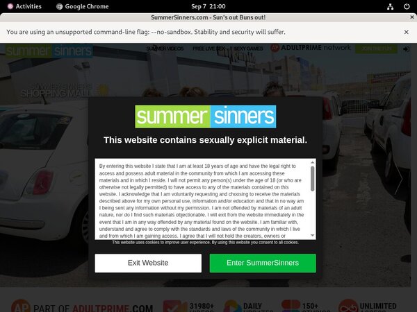 Summersinners.com Percent Off