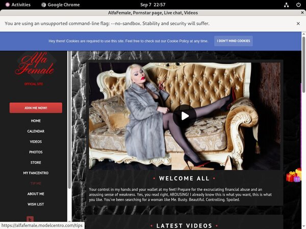 Using Paypal Alfafemale.modelcentro.com