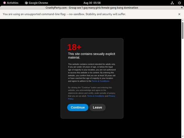 Crueltyparty.com Xxx Password