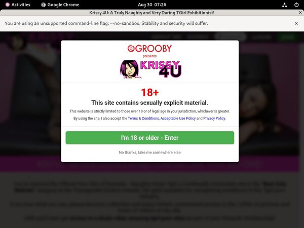 Krissy4u.com Password Login