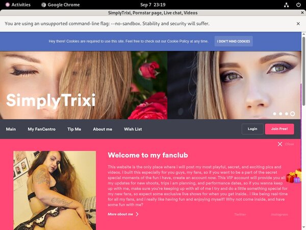 Make Harleybradmodelcentro.com Account