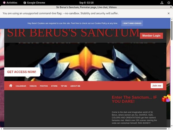 Sir Berus's Sanctum Member Discount