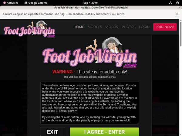 Foot Job Virgin Network Password