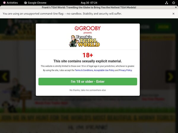 Franks T-Girl World Discount Password