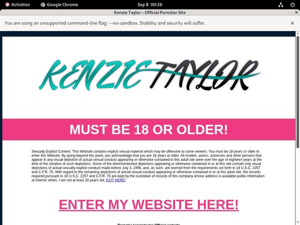 Kenzie Taylor Check Out
