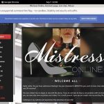 Sign Up For Mistressonline