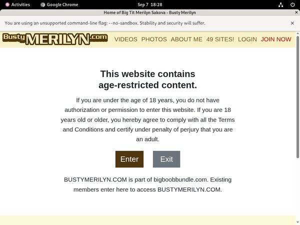 Busty Merilyn Login Pass